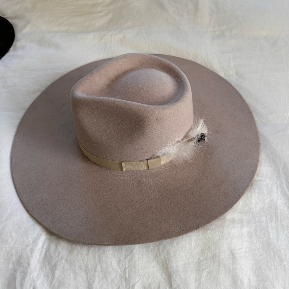 Friends of Friends Wide Brim Stiff Wool Hat